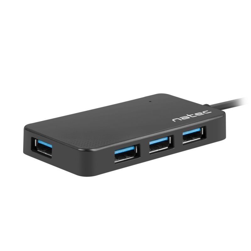 HUB NATEC SILKWORM USB C 4 PUERTOS USB 30 NEGRO
