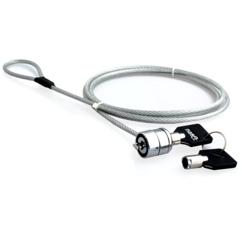 CABLE SEGURIDAD NATEC LOBSTER 18 M PARA PORTATIL CON LLAVE