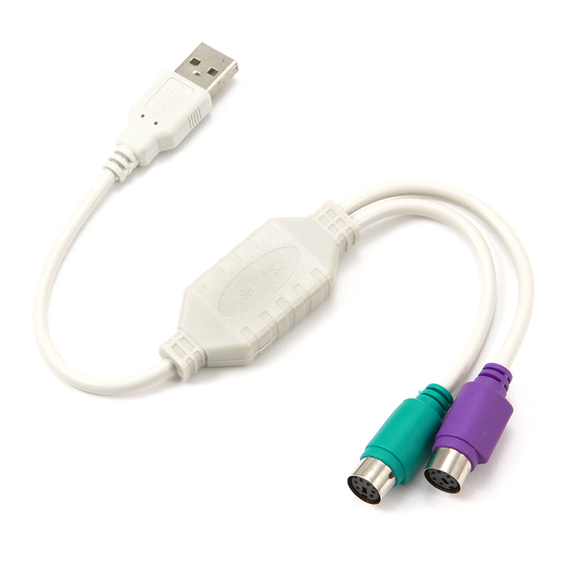 CABLE ADAPTADOR GEMBIRD USB MACHO A 2x PS2 HEMBRA BLANCO