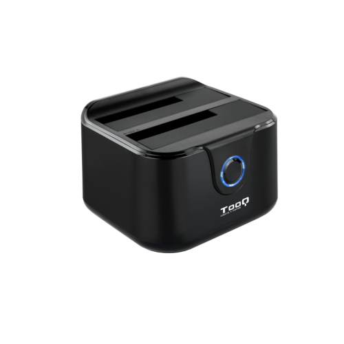 DOCK TOOQ TQDS 802B 2xSATA 25 35 USB 30 CLONE OTB NEGRO