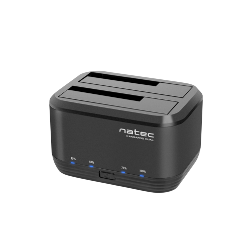DOCKING STATION NATEC KANGAROO DUAL USB 30 SATA NEGRA