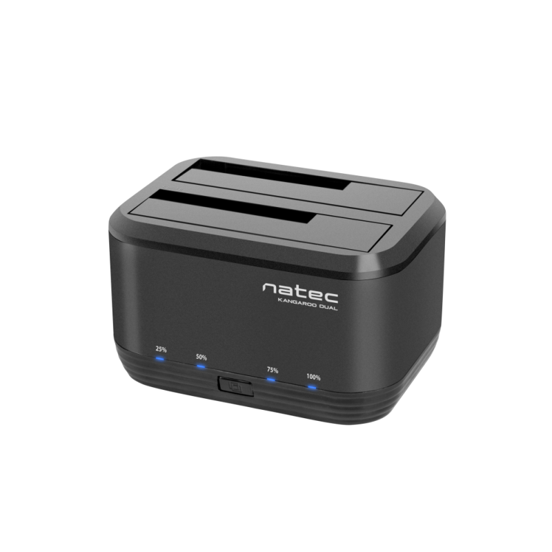 DOCKING STATION NATEC KANGAROO DUAL USB 30 SATA NEGRA
