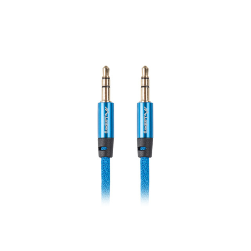 CABLE MINIJACK LANBERG 35MM M M 3 PIN 3M PREMIUM AZUL
