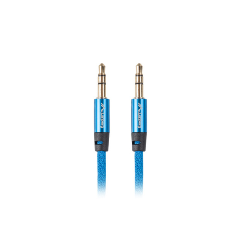 CABLE MINIJACK LANBERG 35MM M M 3 PIN 3M PREMIUM AZUL