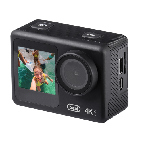 CAMARA DE ACCION DEPORTIVA 4K WI FI CON CARCASA SUBACUATICA 30M TREVI GO 2550 4K