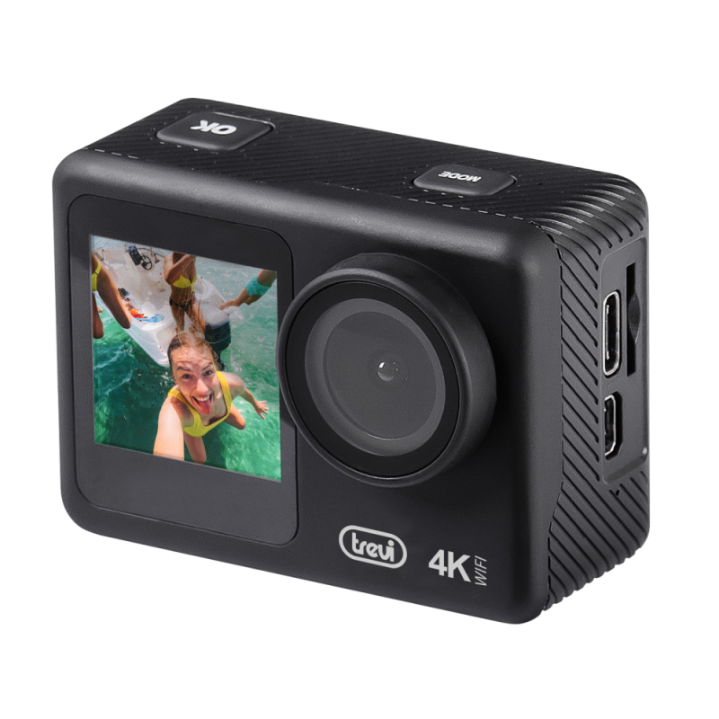 CAMARA DE ACCION DEPORTIVA 4K WI FI CON CARCASA SUBACUATICA 30M TREVI GO 2550 4K