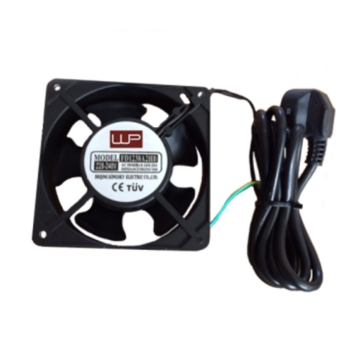VENTILADOR WP 120X120X38 220V PARA RACK ENCHUFE SCHUKO CABLE 2MT