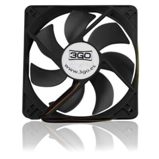 3go FAN8BK - Ventilador 8cm negro retail
