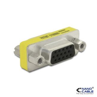 Nanocable - Adaptador VGA a VGA - conexión HDB15/H a HDB15/H
