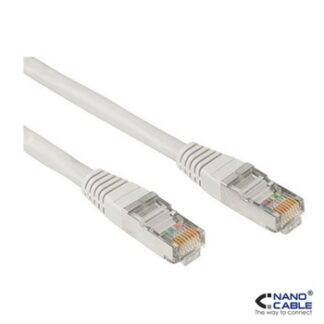Nanocable - Cable de red latiguillo UTP CAT.6 de 3m - color GRIS