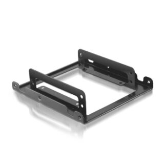 Nanocable - Adaptador metálico a 3.5" para 2x discos duros de 2.5" - FÁCIL INSTALACIÓN