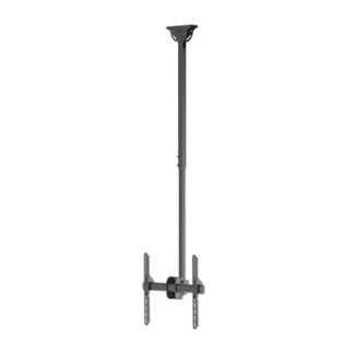 TooQ - Soporte de techo de monitor/tv LPCE1155TSLI-B -  de 32" a 55" -  giratorio, inclinable, extensible - Negro