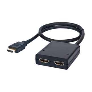 Nanocable - Duplicador / Splitter HDMI V1.3 (1 entrada, 2 salidas) - 1080P - Alimentador incluido - Pigtail 50cm