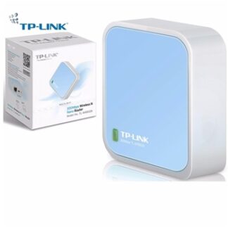 TP-LINK TL-WR802N - enrutador inalámbrico - 802.11b/g/n - sobremesa - azul/blanco