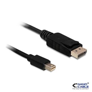 Nanocable - Cable Mini Displayport a Displayport macho-macho 2m