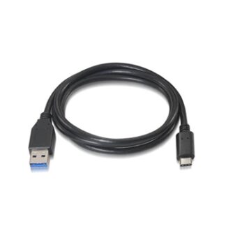 Nanocable - Cable USB 3.1 Gen2 10Gbps 3A USB-C/M-A/M 1M Negro