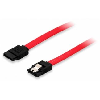 Equip - Cable SATA II - Con clip de seguridad - 0,5m - Rojo