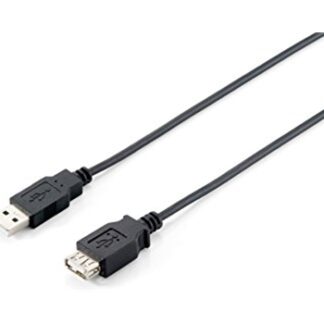 Equip - Cable Alargador USB USB/A/H a USB/A/M - 5m - Negro