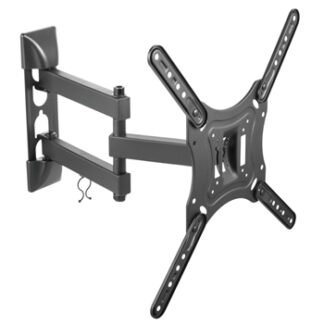 TooQ - Soporte TV/Monitor de pared LP6055TN-B - Giratorio e inclinable - 23 a 55" - 3 pivotes - Negro