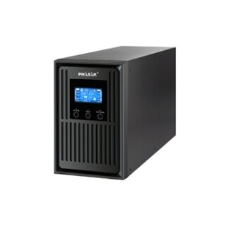 Phasak - SAI PH 9210 - Online - 1KVA / 900W - Formato Torre - 3 Schuko - LCD - RS232-USB+RJ45 - Baterias 2x9Ah