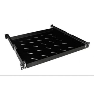 Bandeja 1U telescópica para rack de suelo Phasak - Color negro - Compatible con todos los modelos 600x1000 y 800x1000