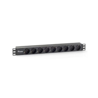 Equip - Regleta Alimentación RAck 19 1U - 9 Tomas Schuko - SIN interruptor