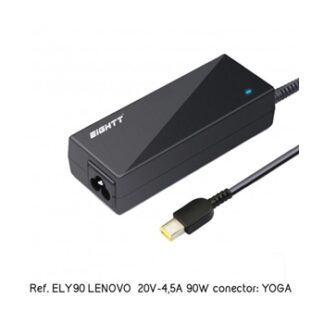 Eightt - Cargador Específico Compatible con LENOVO 20V-4,5A 90W YOGA