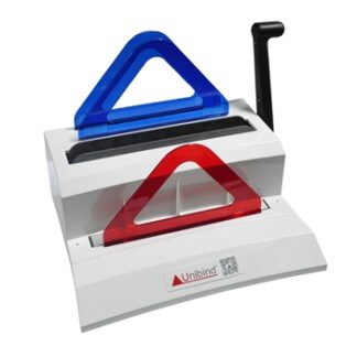 UniBinder 120 220V EURO Encuaderna documentos desde 1 hasta 120 hojas. Encuaderne, engarce y enfríe en segundos con un solo sistema.