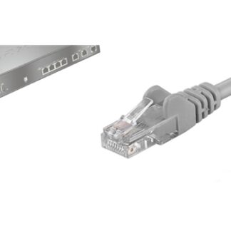 Cable de red UTP Phasak Cat. 6 CU 0,50 m. gris