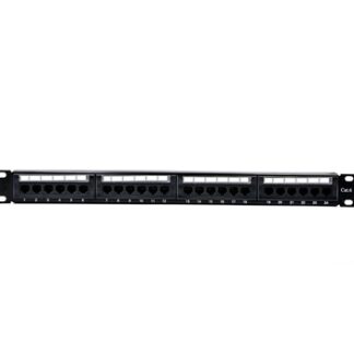 Phasak - Panel de parcheo 19" CAt.6 UTP RJ45 Dual 1U