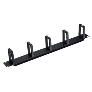 Organizador de cables para rack 19" 1U 5 ganchos en negro