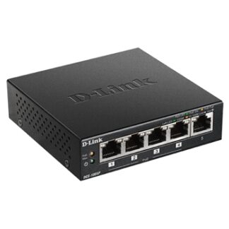 D-Link - Switch DGS-1005P - 5 Puertos RJ45 10/100/1000 BASE-T/(4*GIGABIT POE)