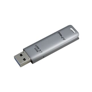 PNY USB Elite Steel 3.1 64GB / Lectura 80 Mb/s - Carcasa metálica