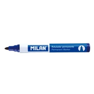 Milan Rotuladores permanentes color azul marino.Punta redonda 4 mm.Cajas de 12 unidades.