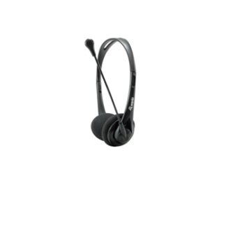 Equip - Headset Equip Life Conexion Jack 3.5mm - Microfono flexible - Control de volumen - Incluye adaptador 1 a 2 Jacks 3.5mm - Negro