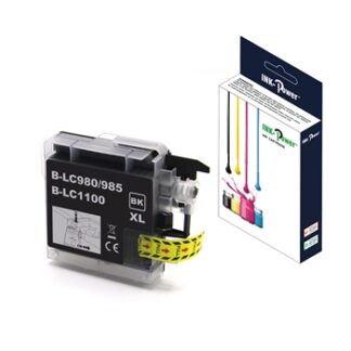 INK-POWER CARTUCHO COMP. BROTHER LC980XL/LC1100XL/LC985BKXL  NEGRO 28 ML