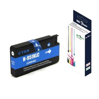INK-POWER CARTUCHO COMP. HP Nº951XL CYAN CN046AE 26 ML