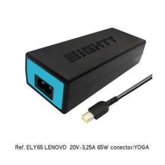 Eightt - Cargador Específico Compatible con LENOVO 20V-3,25A 65W YOGA