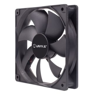 Ventilador interno Unykach 120x120 mm. Conexión a placa, con sensor de temperatura