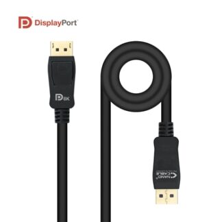 Nanocable - Cable DisplayPort 1.4 Certificado VESA DP/M-DP/M - Negro - 1.0m