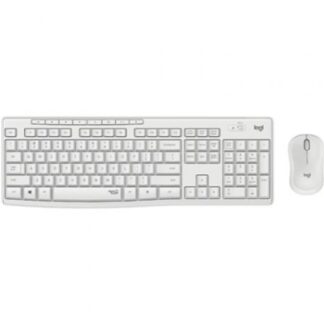 Logitech - Combo teclado y Ratón Inalámcrico Silent Touch MK295 - Blanco