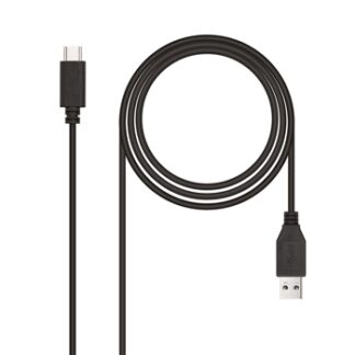 Nanocable - Cable USB 3.1 Gen2 10Gbps 3A - Tipo USB-C/M-A/M - Negro - 0.5 m