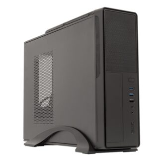 Caja sobremesa microATX Slim Unyka UK-2010 - FA SFX 300W 85% Eficiencia - USB 3.0 x2 , USB 2.0 x1 Audio, Micrófono y Lector de tarjetas MS/MMC/SD frontal