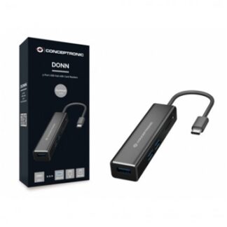 HUB 3.1 USB-C CONCEPTRONIC DONN08 3 PUERTOS USB 3.0 Y LECTOR TARJETAS SD / MICROSD