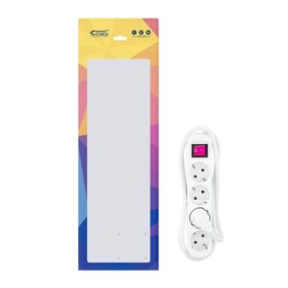 Nanocable - Regleta 4 Tomas Interruptor 1.4 M - Blanca