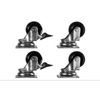 Phasak - Kit de 4 ruedas para rack 2 con freno