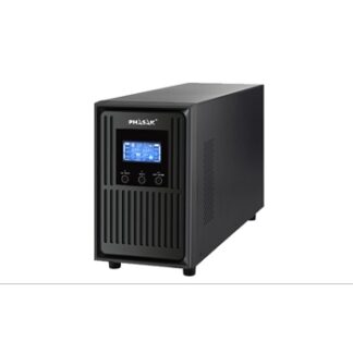 Phasak - SAI Conqueror Pro - Online - 2KVA/1800W - Formato Torre - 3 Schuko - LCD - RS232-USB - Baterias 4x9Ah