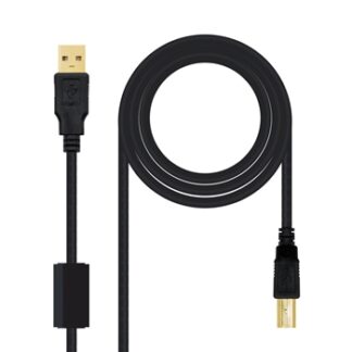 Nanocable - Cable USB 2.0 Impresora Nanocable - USB Macho - USB Macho - 2m - Negro