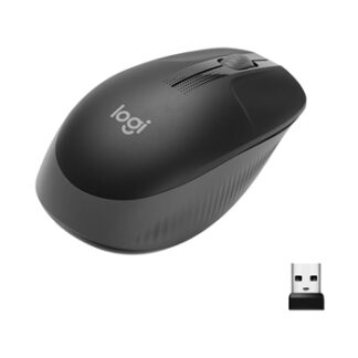 Logitech - Ratón óptico M190 - Inalámbrico - Negro