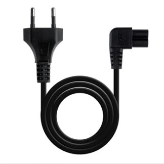 Nanocable - Cable de Alimentación Acodado CEE7/16/M-C7/H - Negro - 3 m